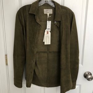 Current Elliot leather shirt